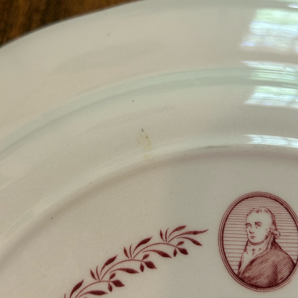 Pair of Spode Archive Collection Plates Georgian Series - Willow and Rome - Picture 9 of 14